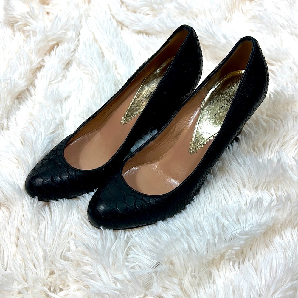 Emporio Armani black wedge size 8.5 or 38.5